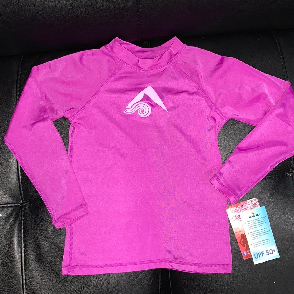 Kanu Surf / Sun / Hiking / BJJ / Outdoor UPF 50+ Rash Guard - Kids Size 8